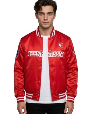 Mitchell & Ness NBA Hennessy Costume Varsity Red Satin Jacket