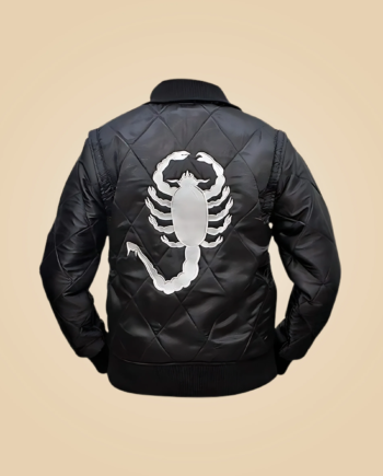 Ryan Gosling Drive Scorpion Black Bomber Jacket