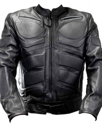 Men's Motorcycle Riding Armor Biker Racing Leather Jacket