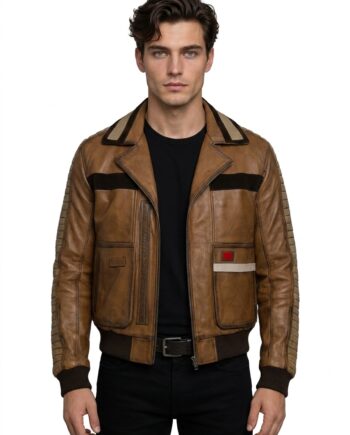 Star Wars Jedi Survivor Cal Kestis Bomber Leather Jacket
