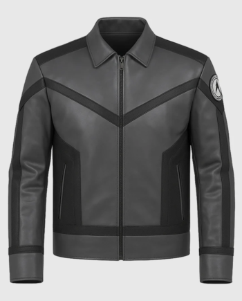 Star Trek Strange New Worlds Grey Leather Jacket