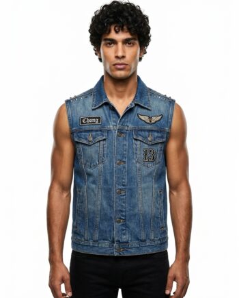 Tommy Chong Up in Smoke Biker Vest Costume