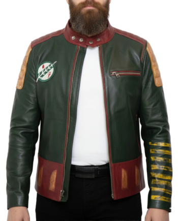 Men’s Star Wars Boba Fett Warriors of Mandalore Leather Jacket