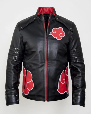 Akatsuki Cloak Black Leather Jacket