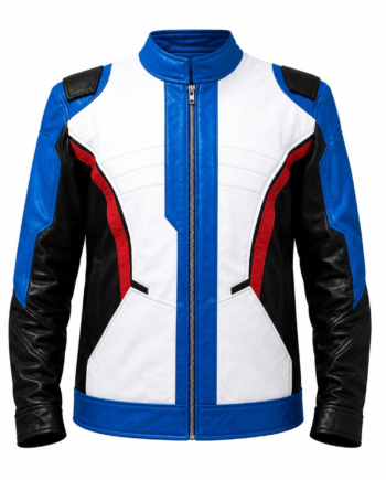 Soldier 76 Inspired Gaming Leather Futuristic Biker Jacket