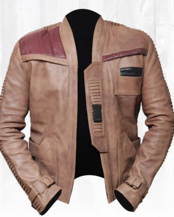 Star Wars Finn John Boyega Costume Poe Dameron Leather Jacket