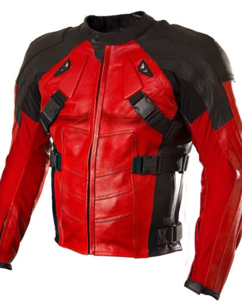 Deadpool Motorcycle Men's Biker Leather Jacket