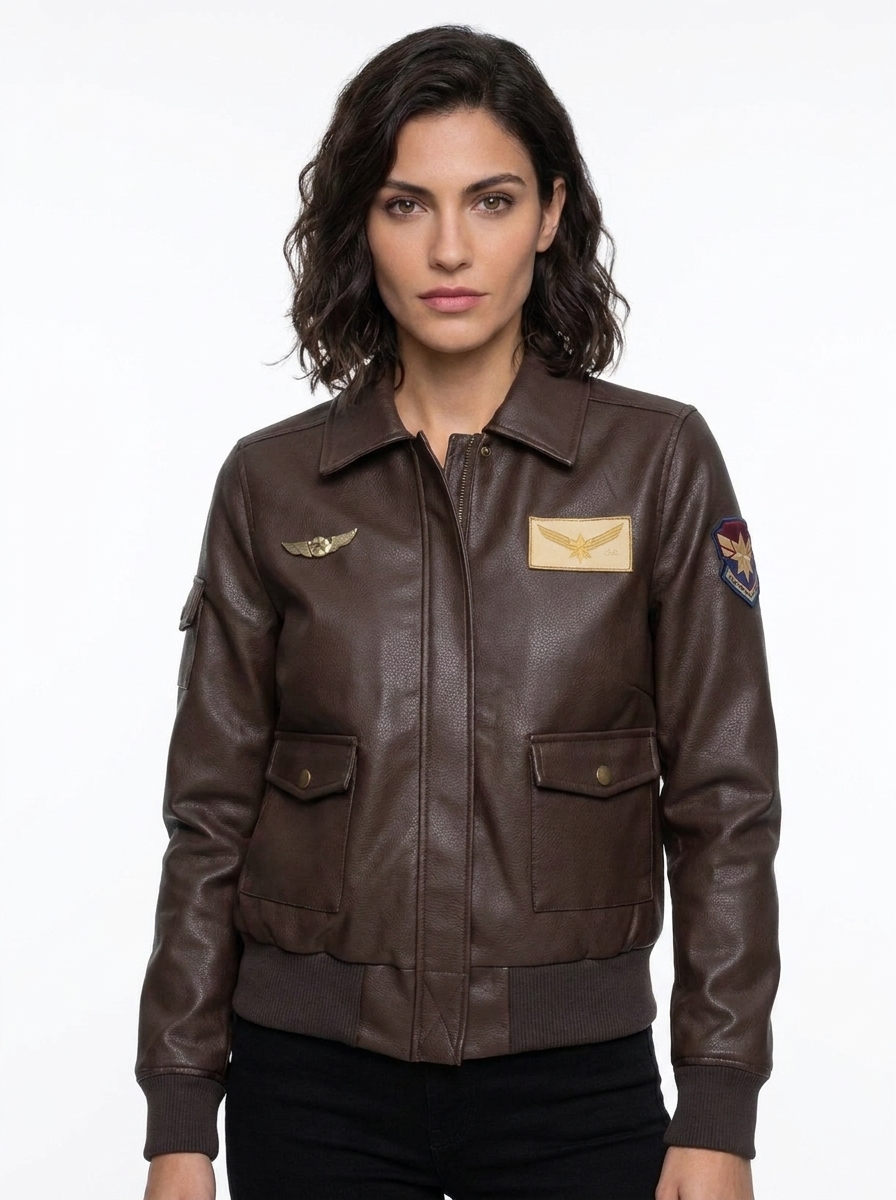 2019 Captain Marvel Women Jacket 1 2019 Captain Marvel Women Jacket