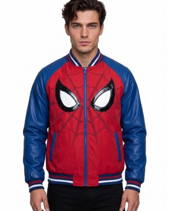 90s Spider-Man Varsity Jacket