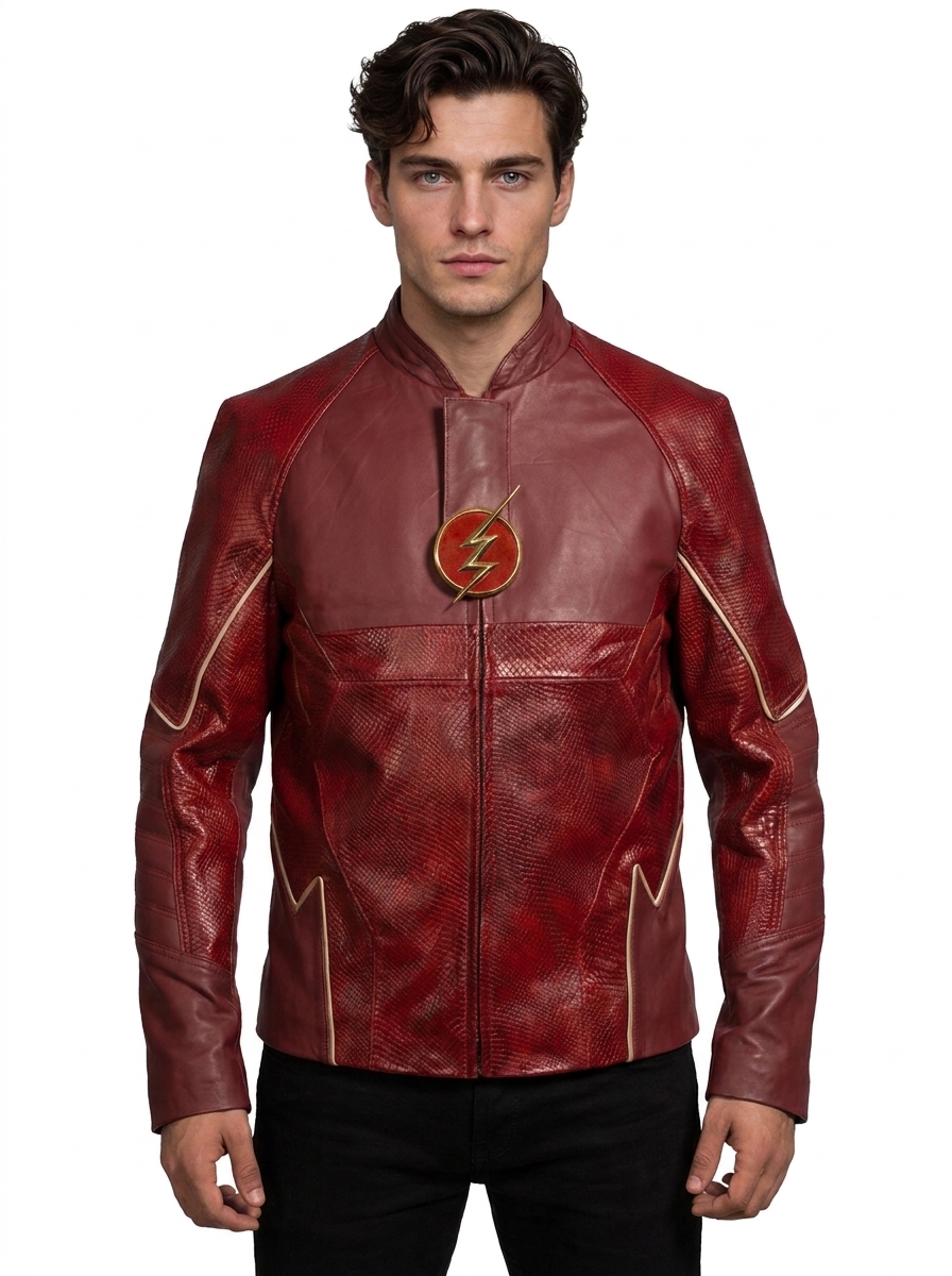 Grant Gustin The Flash Jacket 1 Grant Gustin The Flash Jacket