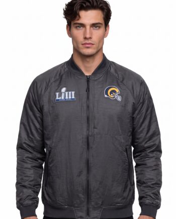 Angeles Rams Nike Gray Super Bowl LIII Bound Media Night Jacket