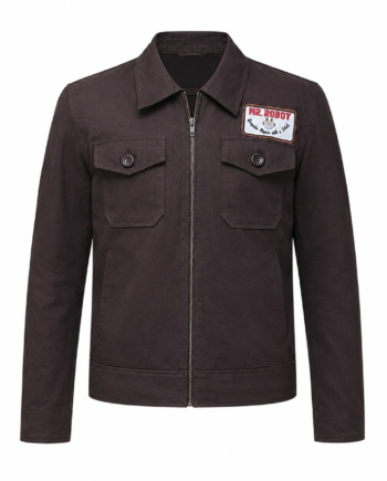 Christian Slater Mr Robot Brown Cotton Jacket