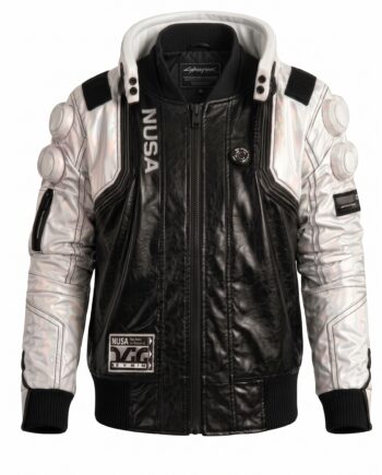Nusa Black & White Leather Jacket