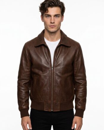 Fonzie Happy Days TV Series Brown Bomber Jacket