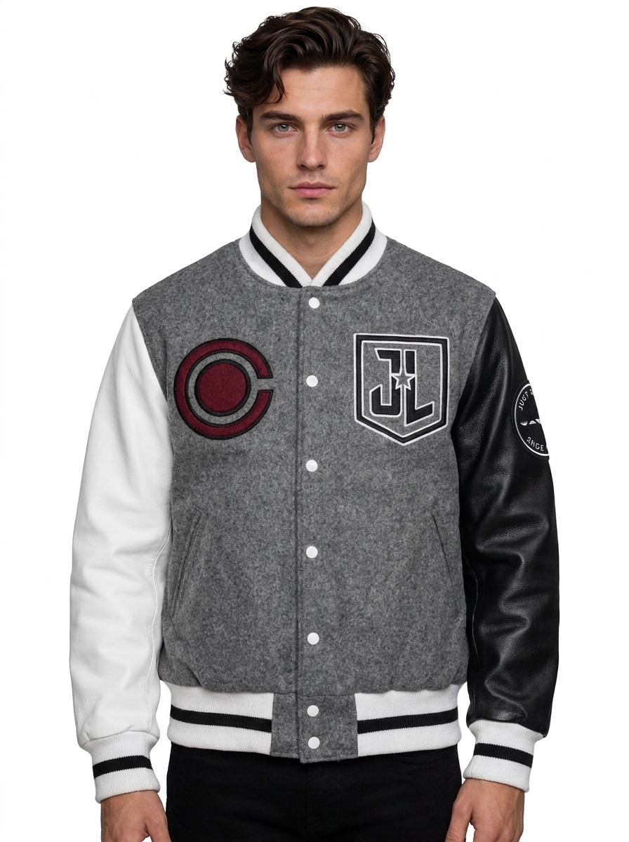 Justice League Cyborg Varsity Letterman Jacket 1 Justice League Cyborg Varsity Letterman Jacket