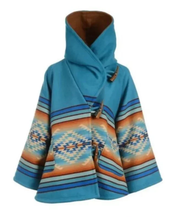 Kelly Reilly Yellowstone Blue Hooded Coat