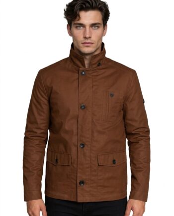 Oliver Queen Arrow TV Series Brown Cotton Jacket
