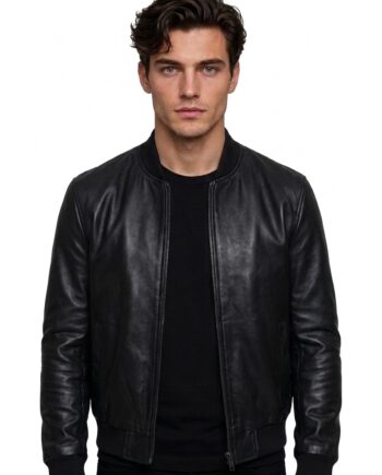 Saturday Night Fever Tony Manero Black Leather Jacket