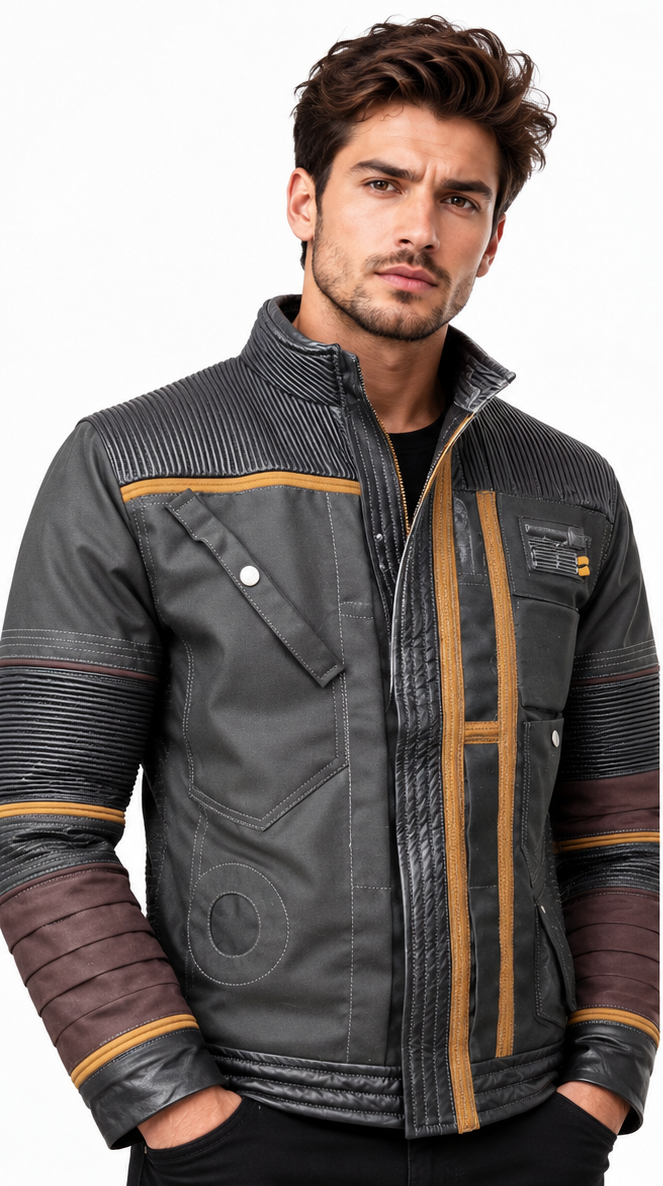 Andor Season 2 Black Distressed Cosplay Leather Jacket 1 Andor Season 2 Black Distressed Cosplay Leather Jacket