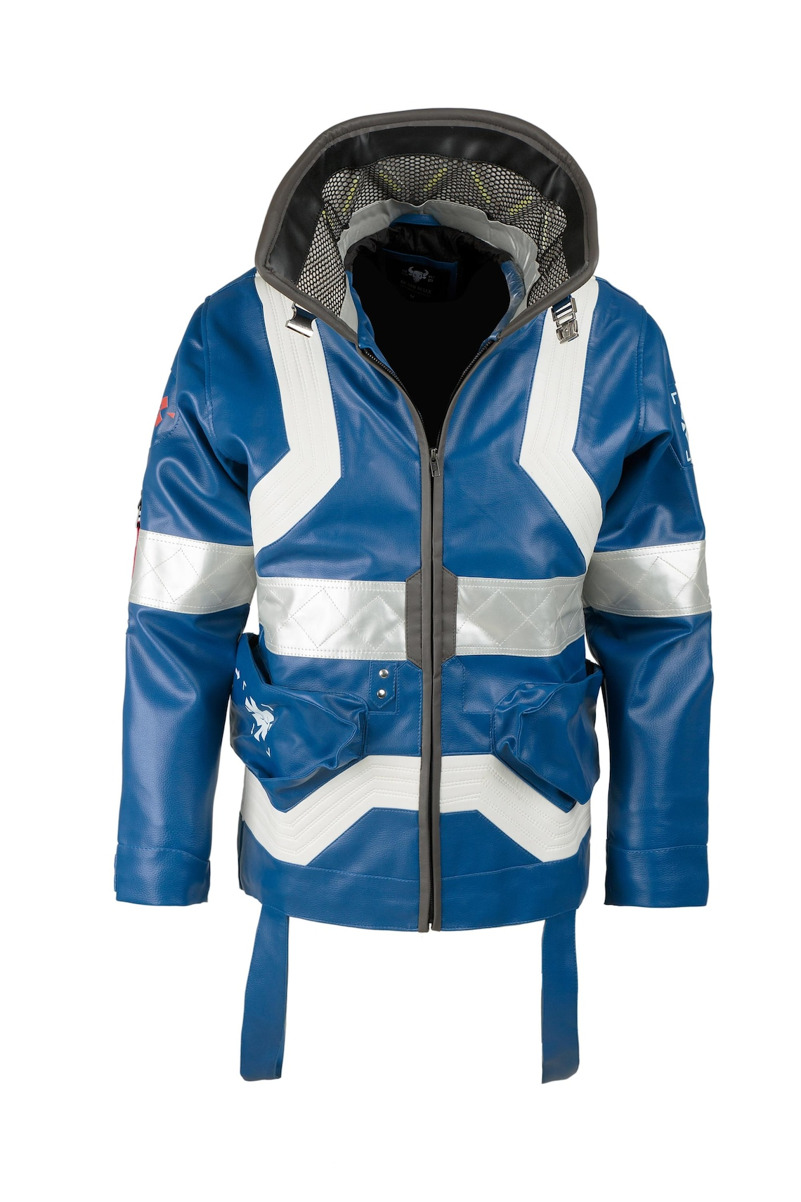 David Martinez Cybernetic 2077 Blue LED Cosplay Leather Jacket 1 David Martinez Cybernetic 2077 Blue LED Cosplay Leather Jacket