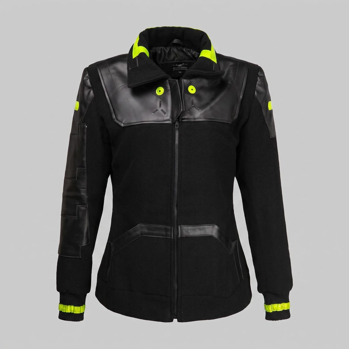 David Martinez Cyberpunk Black Cosplay Wool Jacket 1 David Martinez Cyberpunk Black Cosplay Wool Jacket