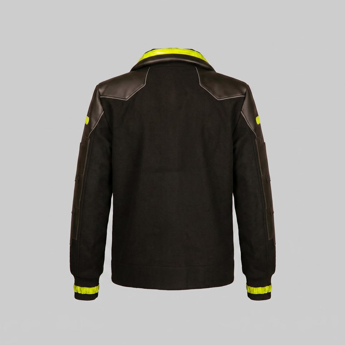 David Martinez Cyberpunk Black Cosplay Wool Jacket 4 David Martinez Cyberpunk Black Cosplay Wool Jacket