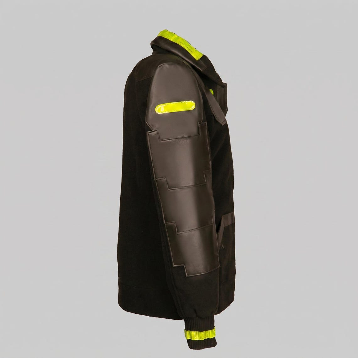 David Martinez Cyberpunk Black Cosplay Wool Jacket 3 David Martinez Cyberpunk Black Cosplay Wool Jacket