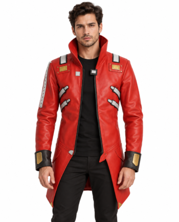 Dr Eggman Red Cosplay Leather Jacket