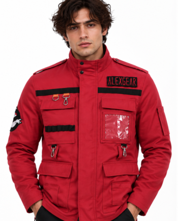 Ghostbusters Frozen Empire Red Utility Cotton Parka