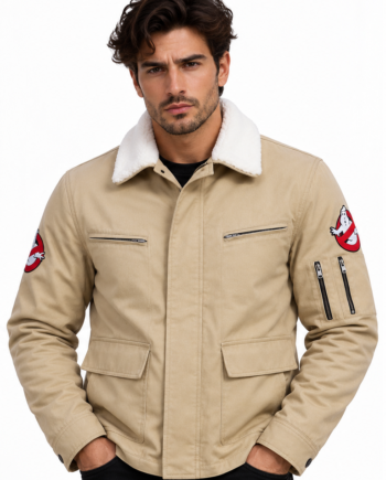Ghostbusters Peter Venkman White Utility Cotton Jacket
