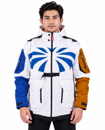 Gundam RX-78-2 White Hooded Techwear Cotton Jacket