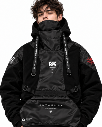 HAYABUSA Cyberpunk Black Tactical Cotton Hoodie