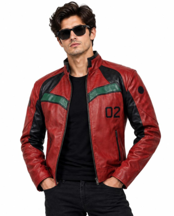 Neon Genesis Evangelion Asuka Cosplay Leather Jacket