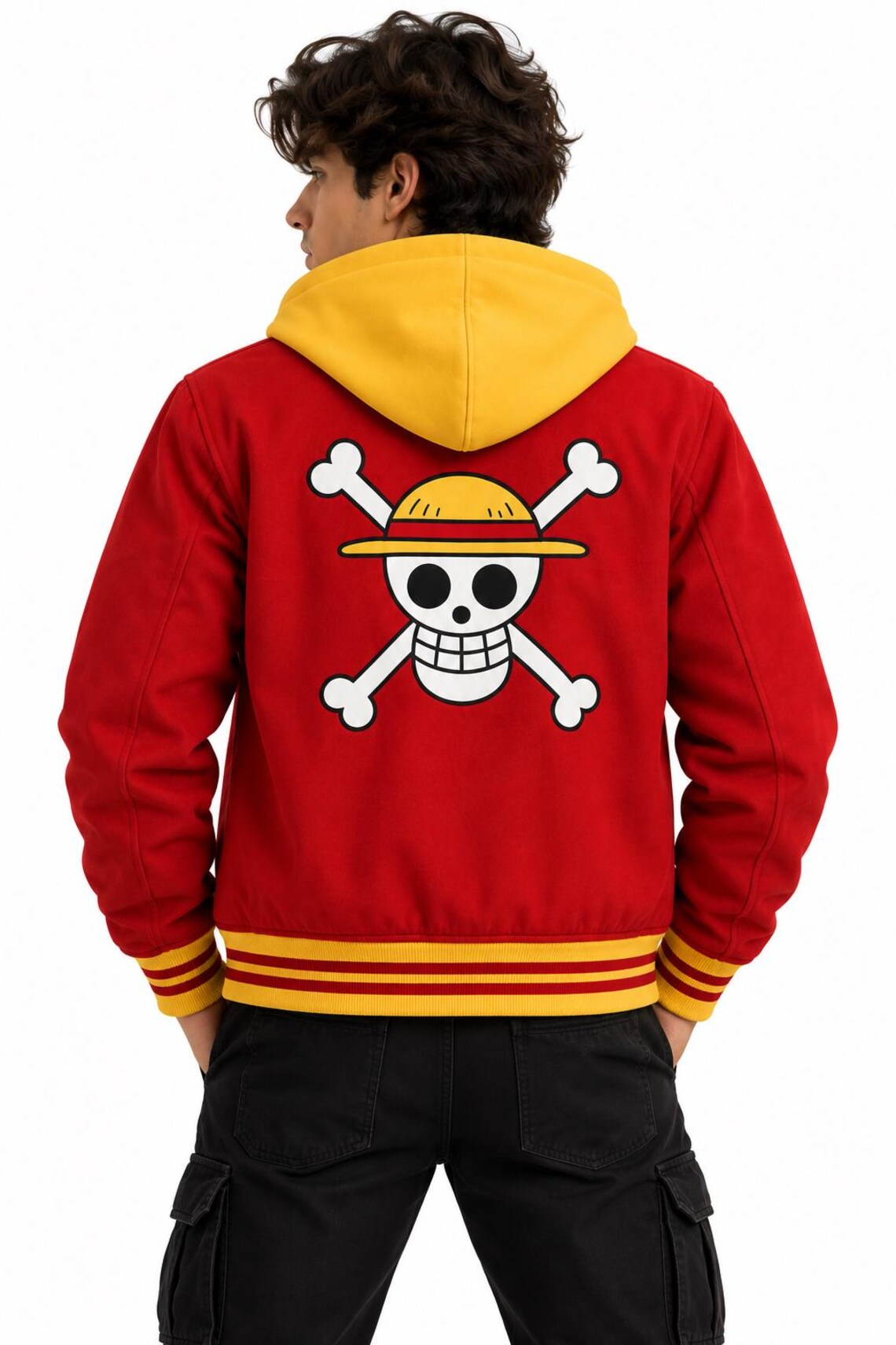 One Piece Inspired Red Gold Varsity Jacket 6 One Piece Inspired Red Gold Varsity Jacket