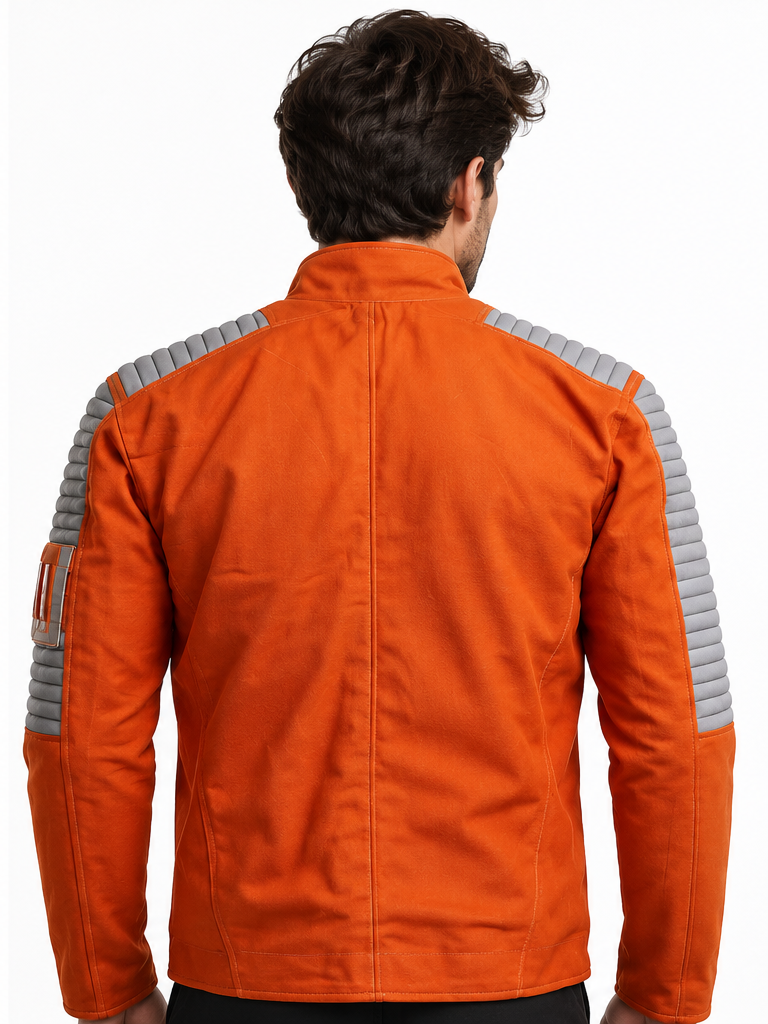Rebel X Wing Pilot Orange Cosplay Cotton Jacket 2 Rebel X Wing Pilot Orange Cosplay Cotton Jacket