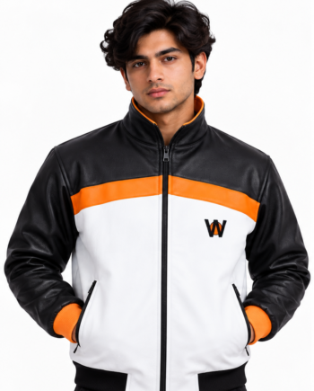 Subaru Natsuki Re Zero White Cosplay Leather Jacket